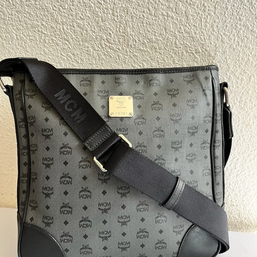 MCM Black and Gray Messenger Bag - Picture 1 of 9